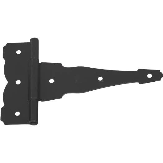 Quality National Hardware 8 Black Ornamental Reversible T-Hinge Excellent
