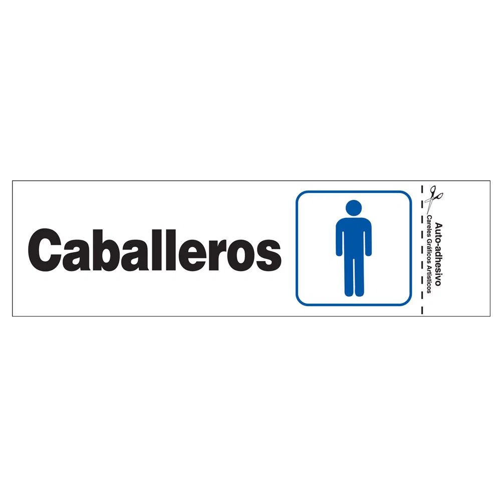 Original Design Hillman Gentlemen Sign In Spanish 3 in. x 9 in. Pure