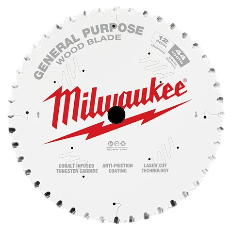 Relaxed Milwaukee 12 44T Wood Cutting General Purpose Circular Saw Blade Selected