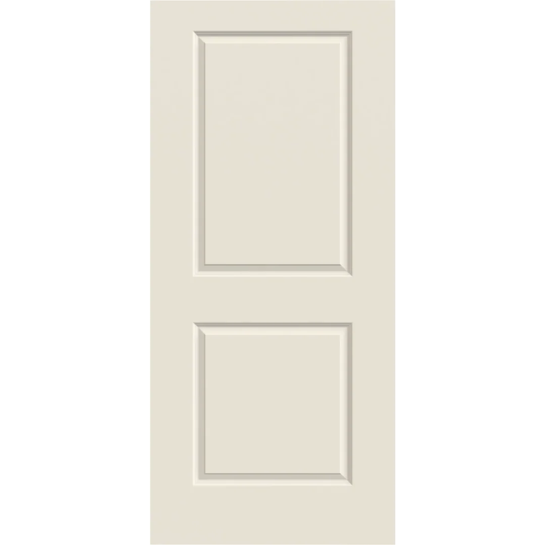 Optimized Jeld-Wen 28 in. x 80 in. Carrara Primed 2-Panel Interior Slab Solid Core Door Eco-Friendly