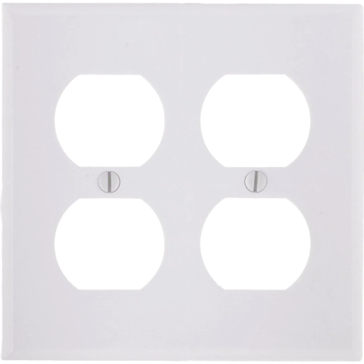 Artisan Leviton 2-Gang Smooth Plastic Outlet Wall Plate White Verified
