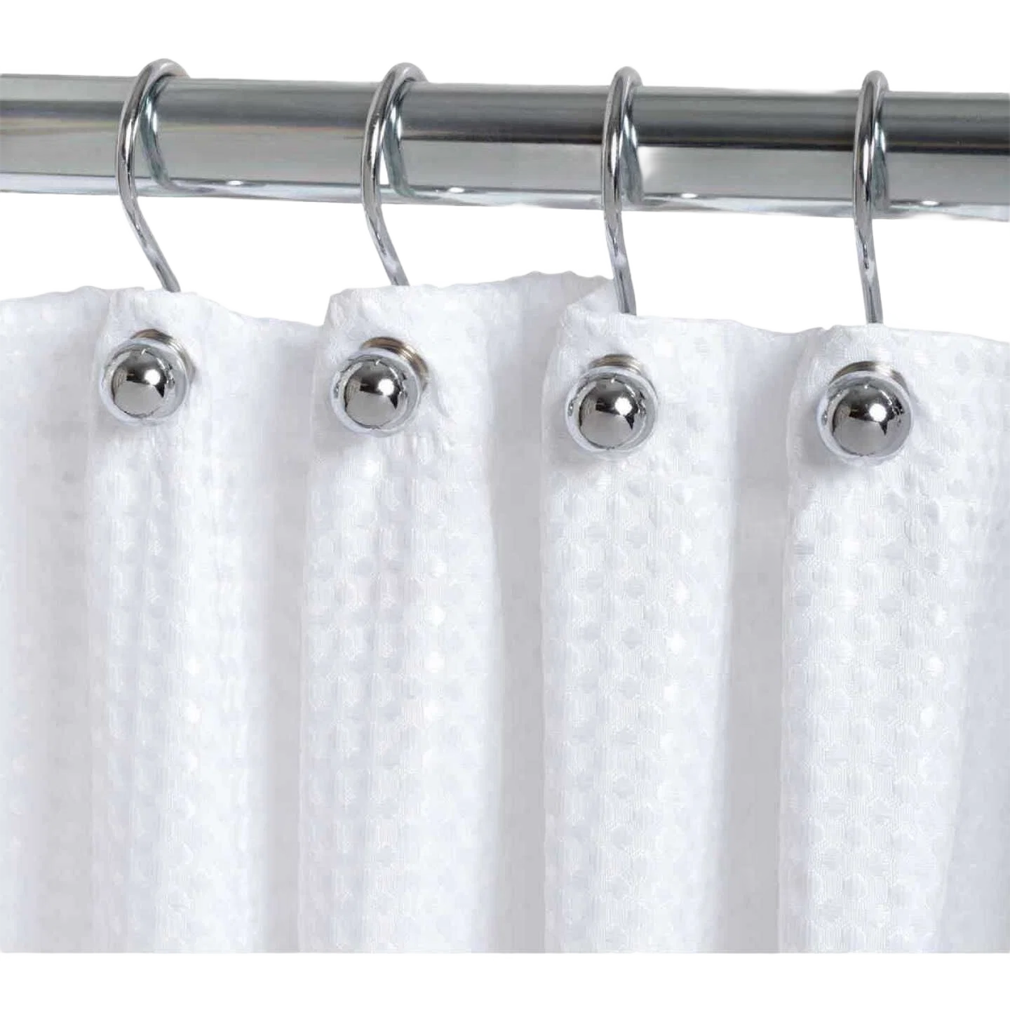 Outstanding Zenith Chrome Ball End Shower Curtain Hooks 12-Pack Certified