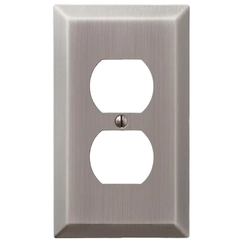 Enhanced Amerelle 1 Duplex Century Antique Nickel Wallplate Durable