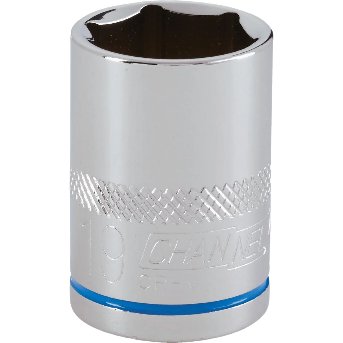 Reusable Channellock 1 2 in. Drive 19mm 6-Point Shallow Metric Socket Clean