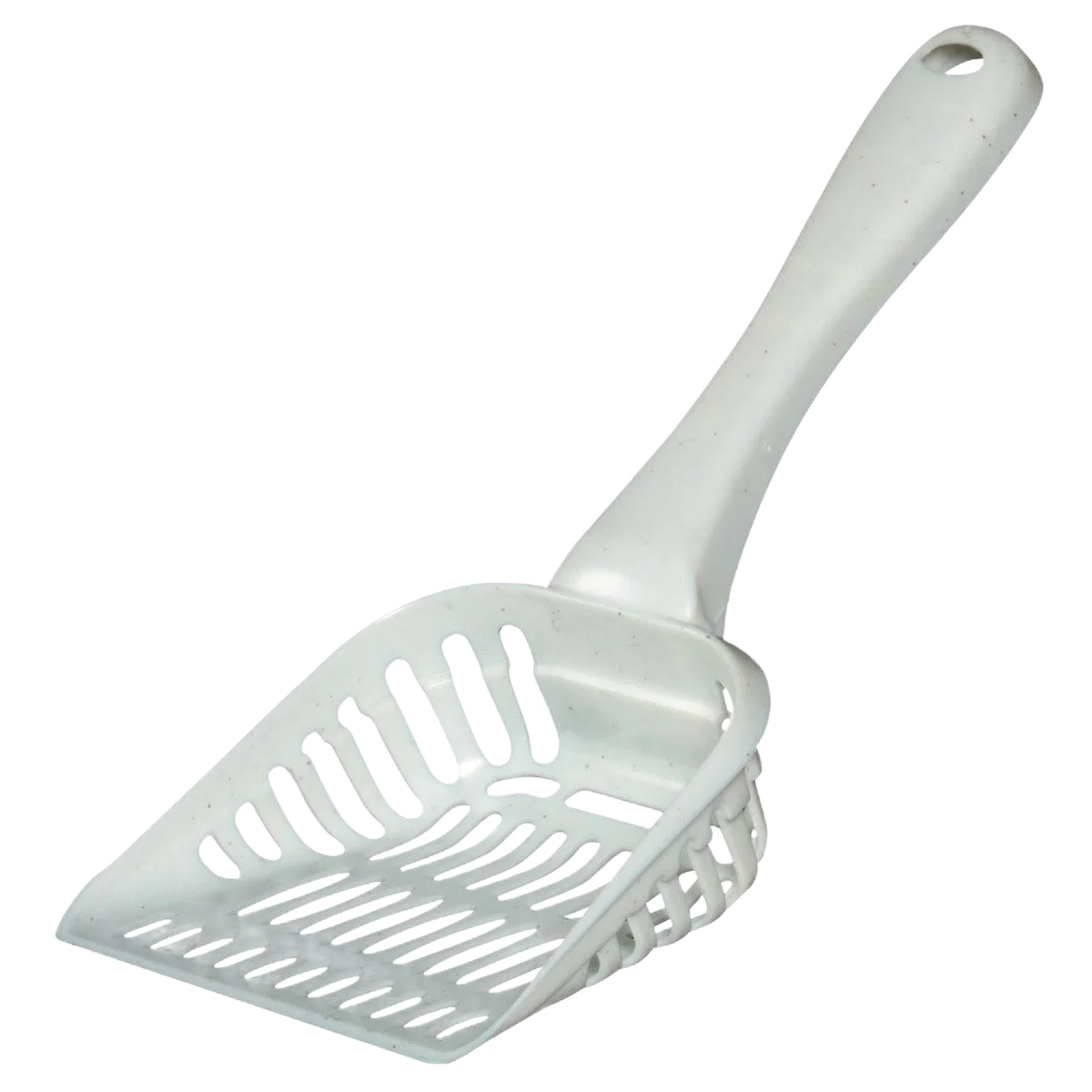 Durable Petmate Plastic White Jumbo Litter Box Scoop Detailed