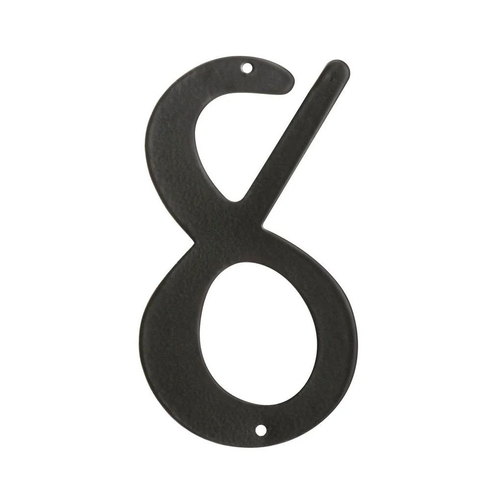 Stylish Hillman 4-In. Nail On Aluminum House Number 8 Enhanced