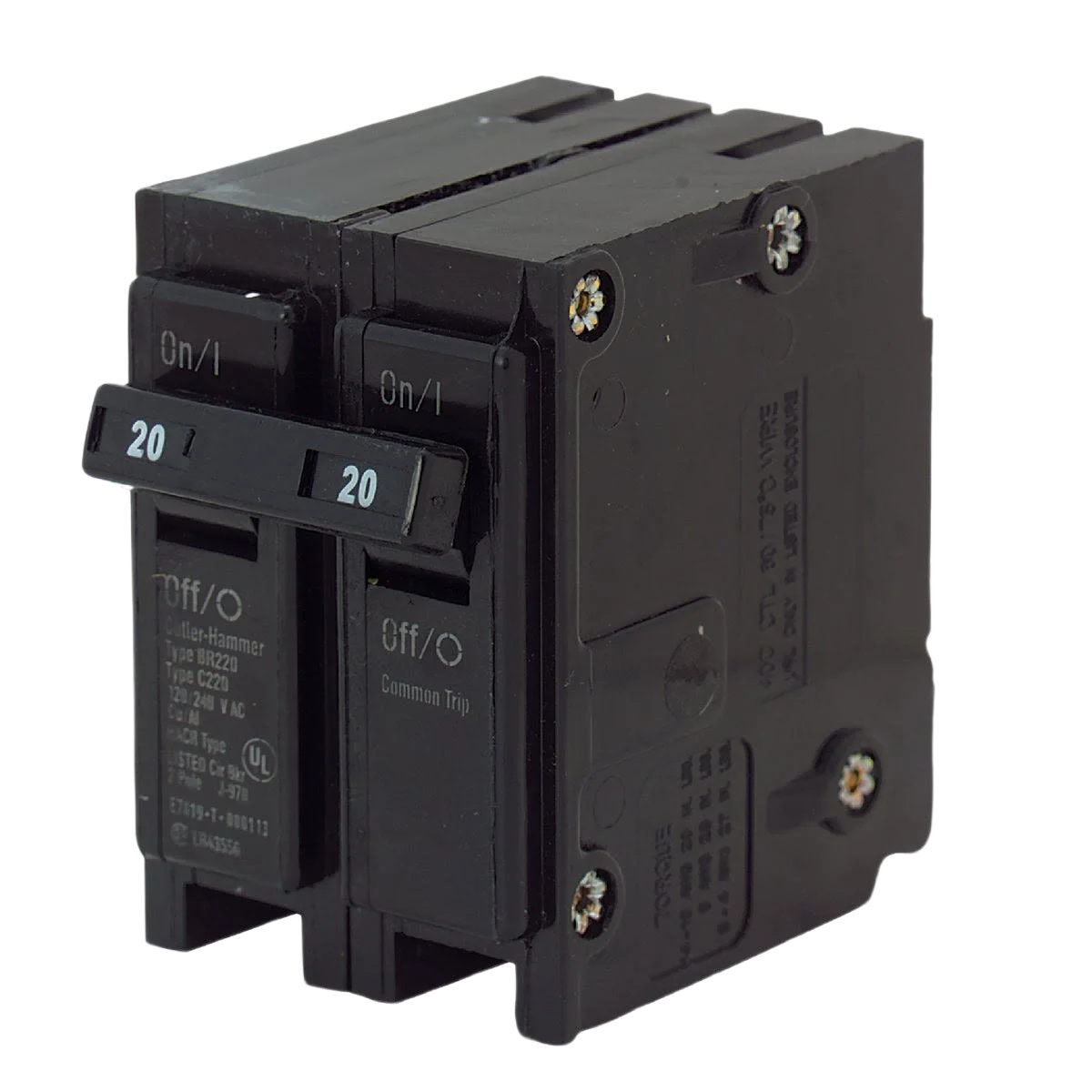 Expertly Made Eaton BR 20A Double-Pole Standard Trip Circuit Breaker Advanced