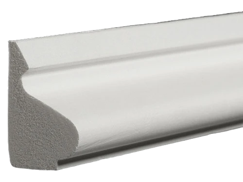 Relaxed AZEK White 11 16 x 1-1 8 In. Base Cap Moulding 16 ft. Functional