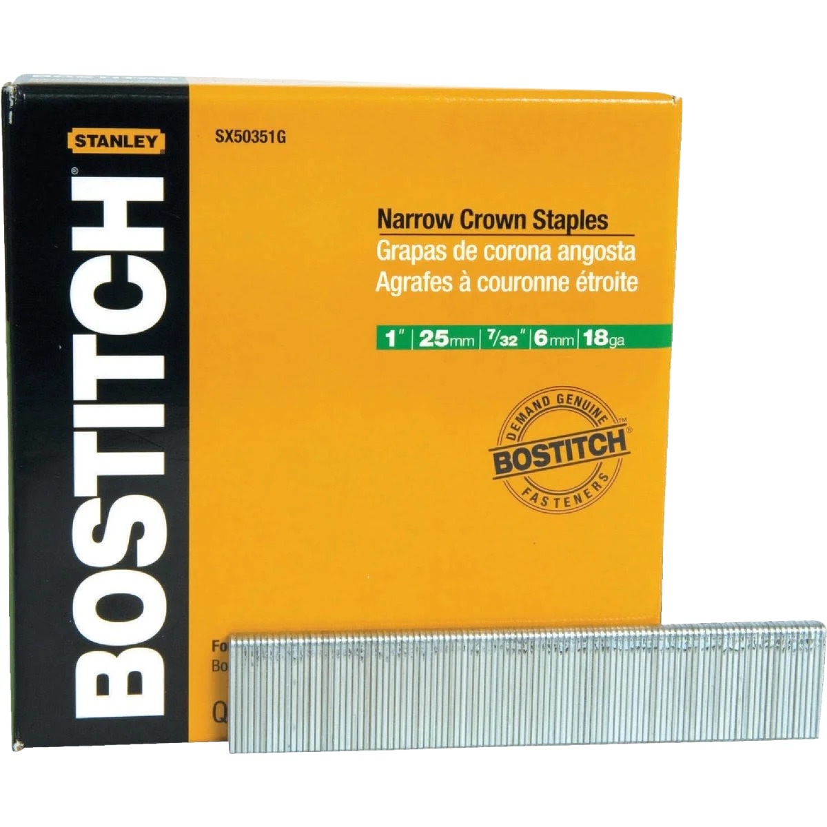 Stylish Bostitch Narrow Crown Finish Staple Modern