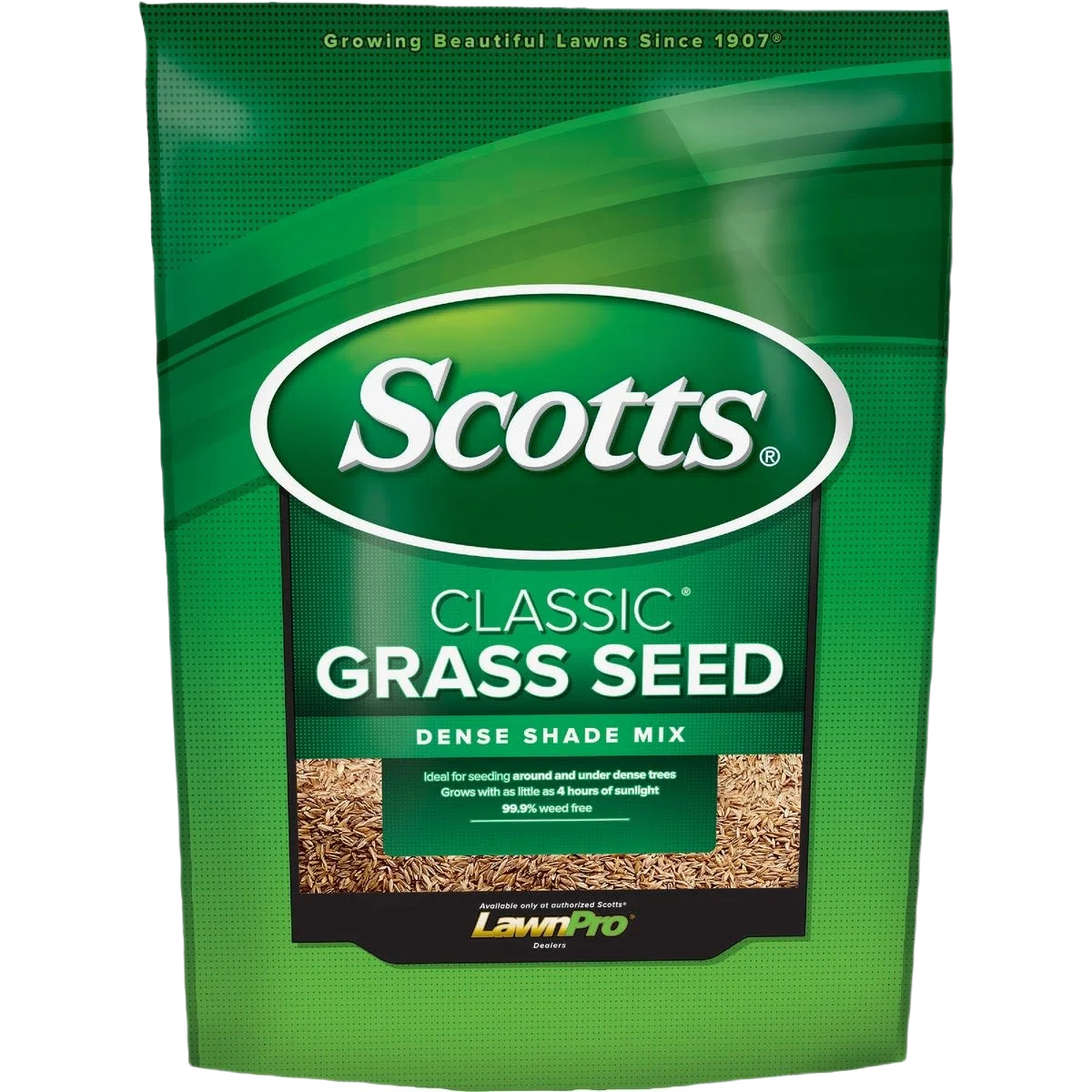 Dependable Scotts Classic Dense Shade Grass Seed Coverage 3 lb. Effective