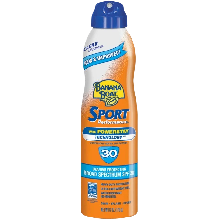 Professional Banana Boat Ultra Sport SPF 30 Spray Sunscreen 6 oz. High-Grade