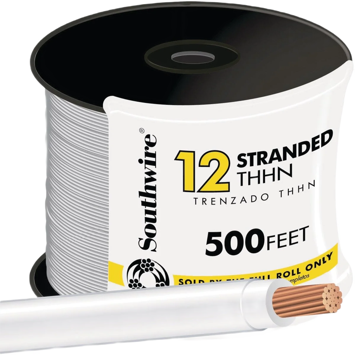 User-Friendly Southwire 500 ft. 12 AWG White Stranded THHN Wire Exceptional