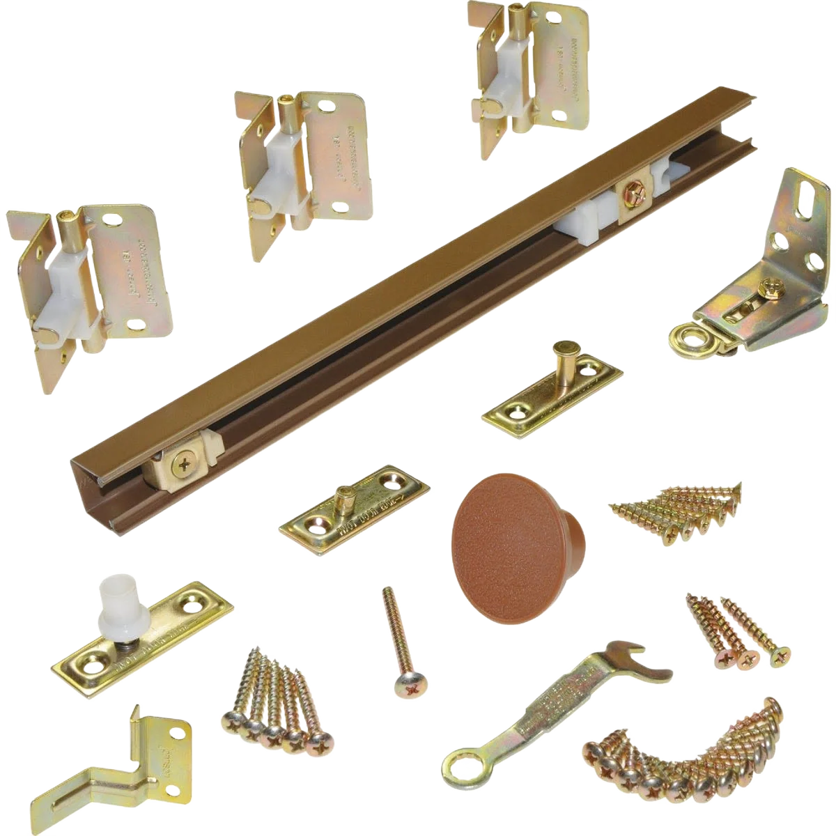Original Design Johnson Hardware 36 In. 4-Door Folding Door Hardware Official
