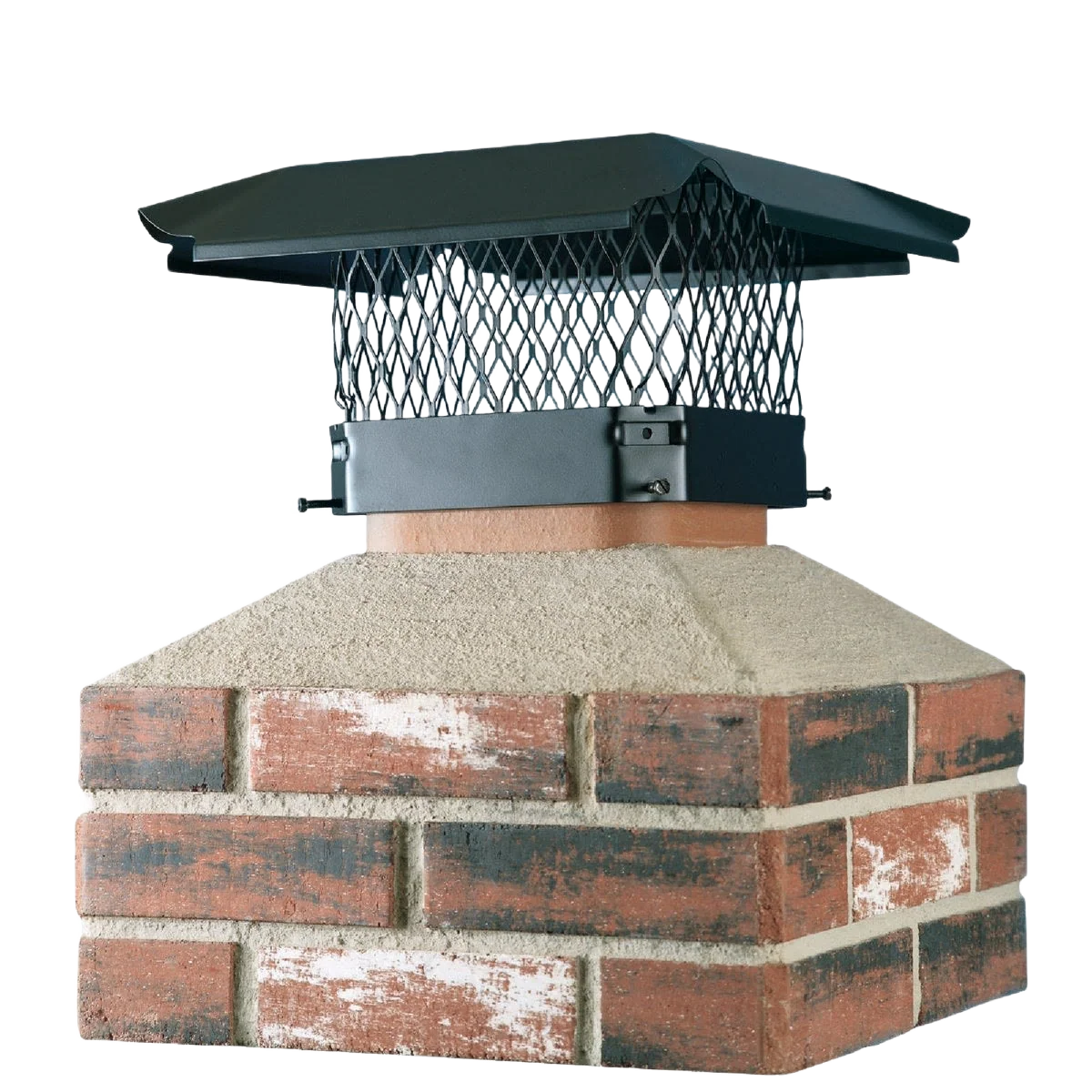 Stylish Shelter 13 x 18 Black Steel Chimney Cap Safe