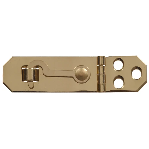 Expertly Made Hillman 3 4 x 2-3 4 Solid Brass Decorative Mini Hasp with Hook Exclusive