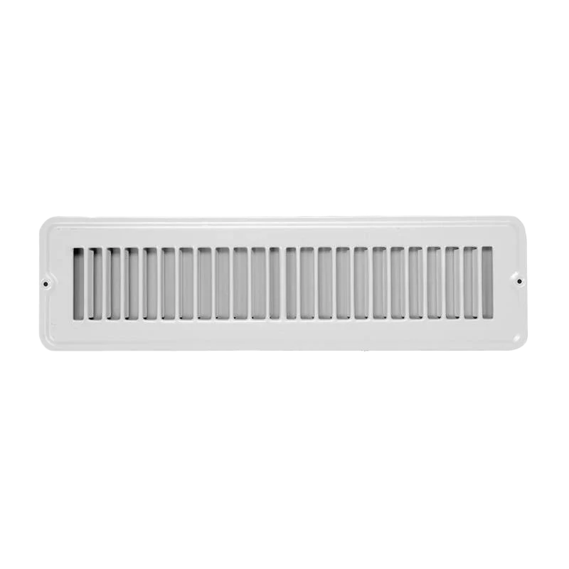 Versatile Famous Supply Breeze33 White Toe Space Grille Vent 2 x 14 in. Fashionable