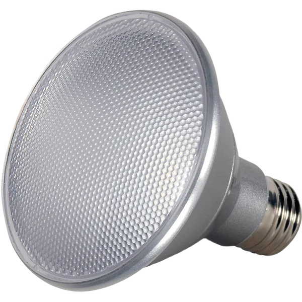 Detailed Satco 13 Watt PAR30 Short Neck LED 2700K 25 deg. Flood Light Secure