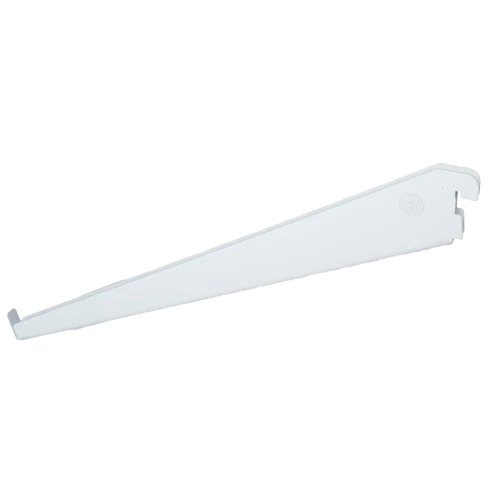 Stylish domRail White Angled Wood Shelf Bracket Elite