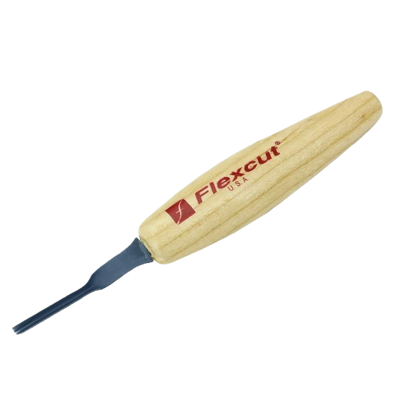 Green Flexcut 90 deg. 3mm Micro V-Tool Soft