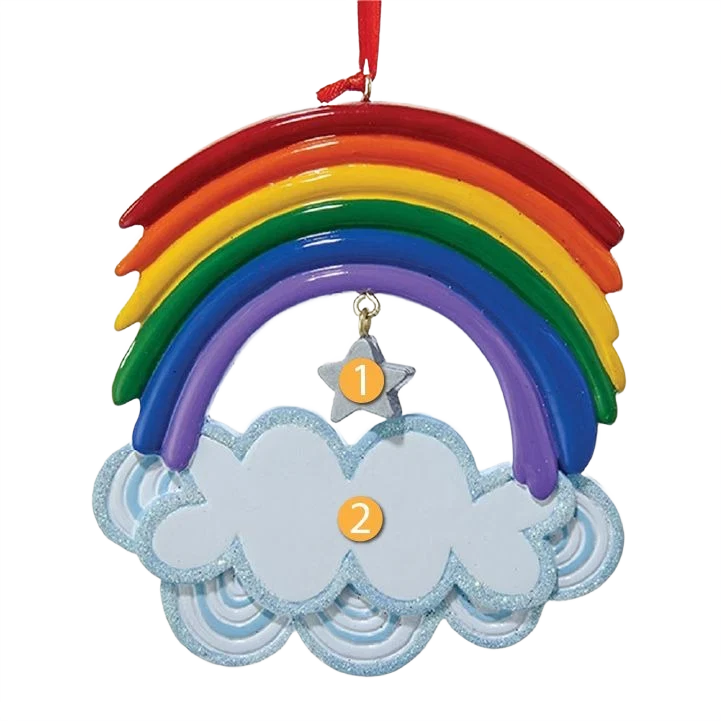 Versatile Kurt S. Adler Personalized Rainbow Ornament Trusted