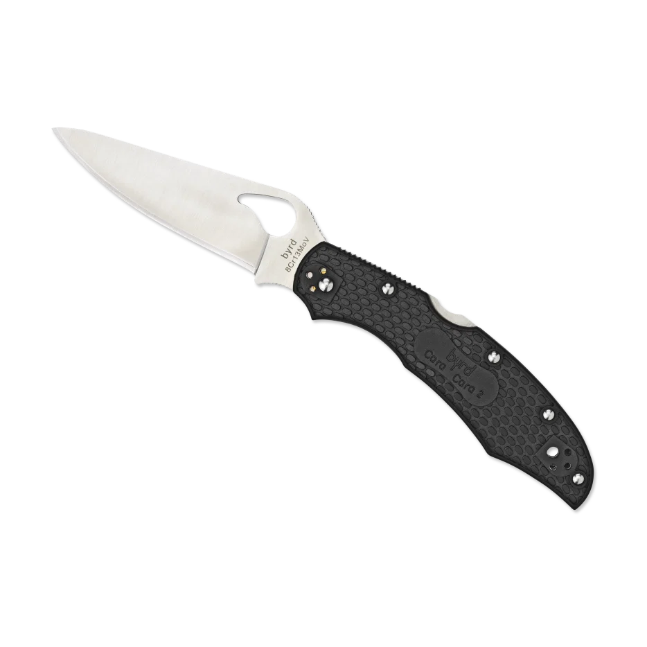 Long-Lasting Spyderco Cara Cara™ 2 Lightweight Knife with PlainEdge Black Authentic