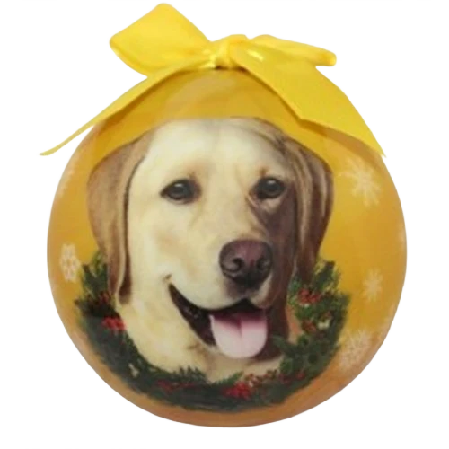 Luxury E S Pets Yellow Labrador Christmas Ball Ornament Dependable
