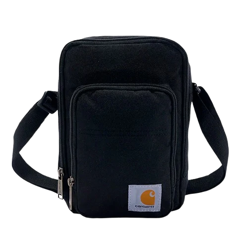 Functional Carhartt Black Crossbody Zip Bag Solid