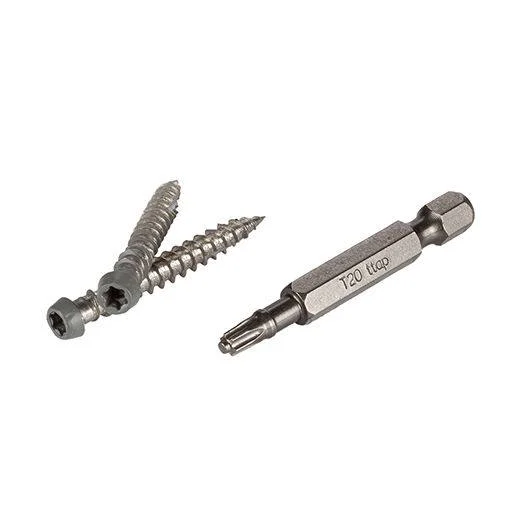 Safe TimberTech 1-5 8 Dark Gray TOPLoc Fascia Screws for AZEK 30 ln ‘ Functional