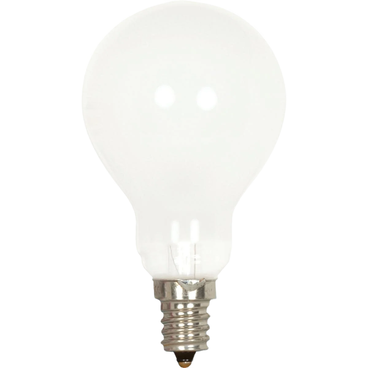 Prestigious Satco 40 Watt A15 Frosted Incandescent Ceiling Fan Light Bulb 2-Pack Modern