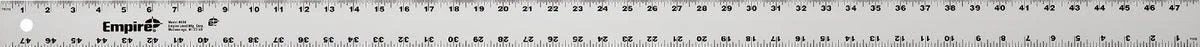 High-Performance Empire 48 In. Heavy-Duty Straight Edge Ruler User-Friendly