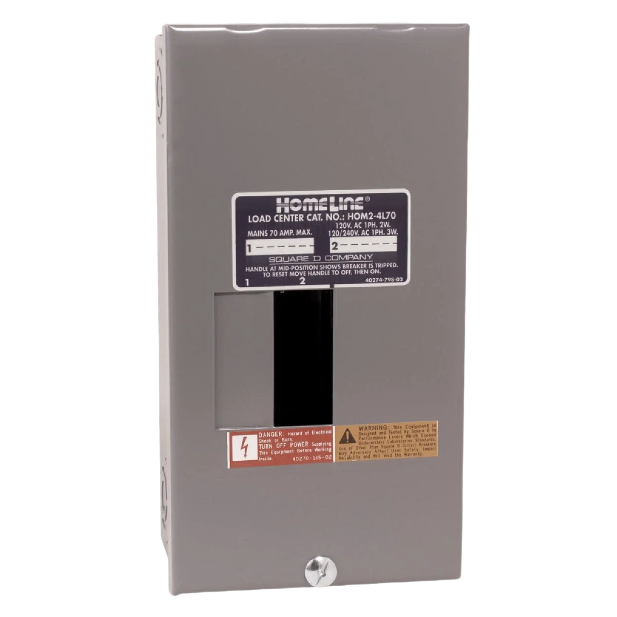 Outstanding Square D Homeline 70A Indoor Main Lug Load Center Efficient
