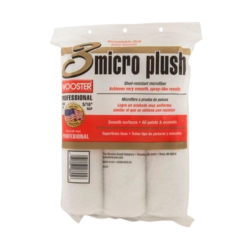 Enhanced Wooster Brush Microfiber Plush Smooth Cover 3-Pack 9 x 3 8 in. Powerful