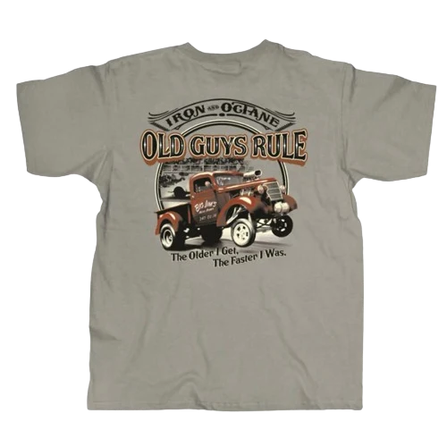 Next-Generation Old Guys Rule Men’s XL Iron Octane Shirt Green