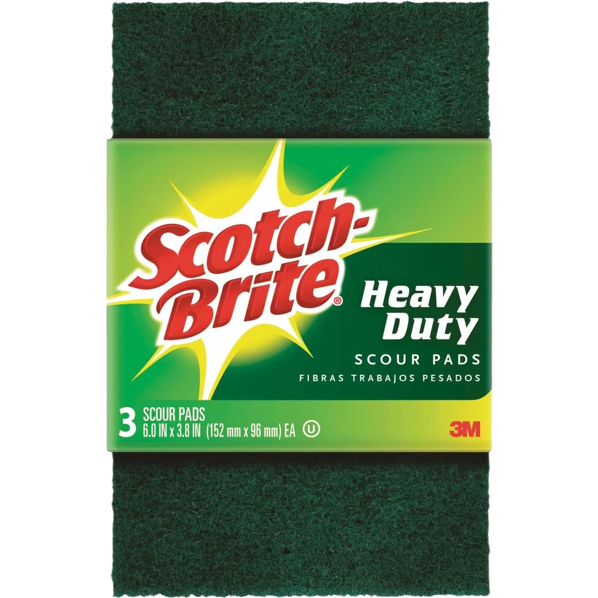Pure Scotch-Brite Heavy Duty Scouring Pad 3-Pack Comfortable