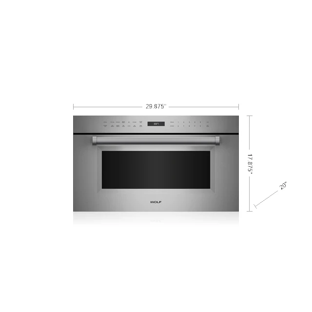 Trendy Wolf 30 Drop Down Microwave Oven Crafted