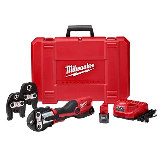 Certified Milwaukee M12™ FORCE LOGIC™ Press Tool Kit with Jaws Unique