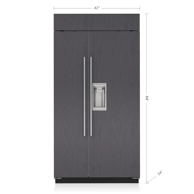 Specialty Sub-Zero 42 Side by Side Refrigerator zer With Dispenser Trendy
