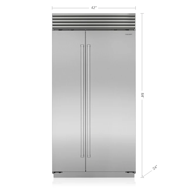 Verified Sub-Zero 42 Side by Side Refrigerator zer With Dispenser -Stainless Steel Healthy