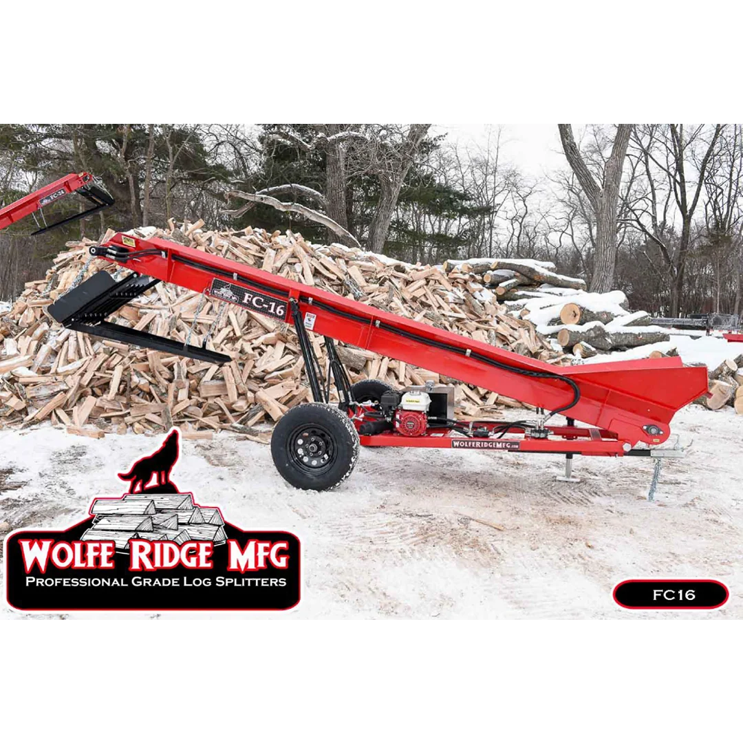 Premium Material Wolfe Ridge 16-Foot Firewood Conveyor Natural
