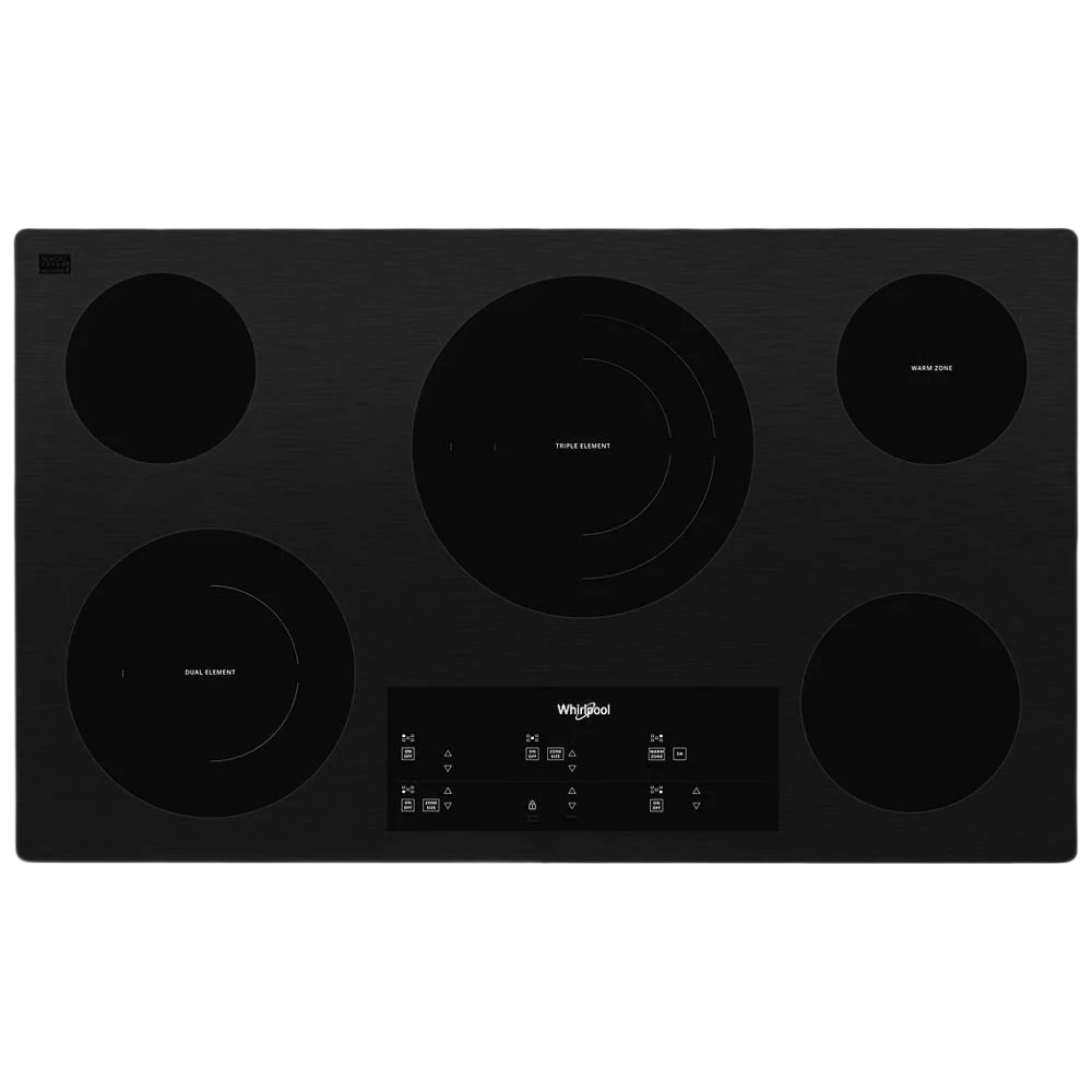 High-End 36-inch Electric Ceramic Glass Cooktop with Triple Radiant Element Reusable