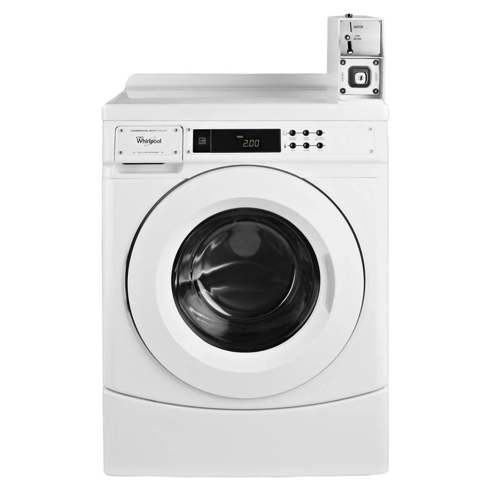 Natural 27 Commercial High-Efficiency Energy Star-Qualified Front-Load Washer Featuring Factory-Installed Coin Drop with Coin Box Lightweight