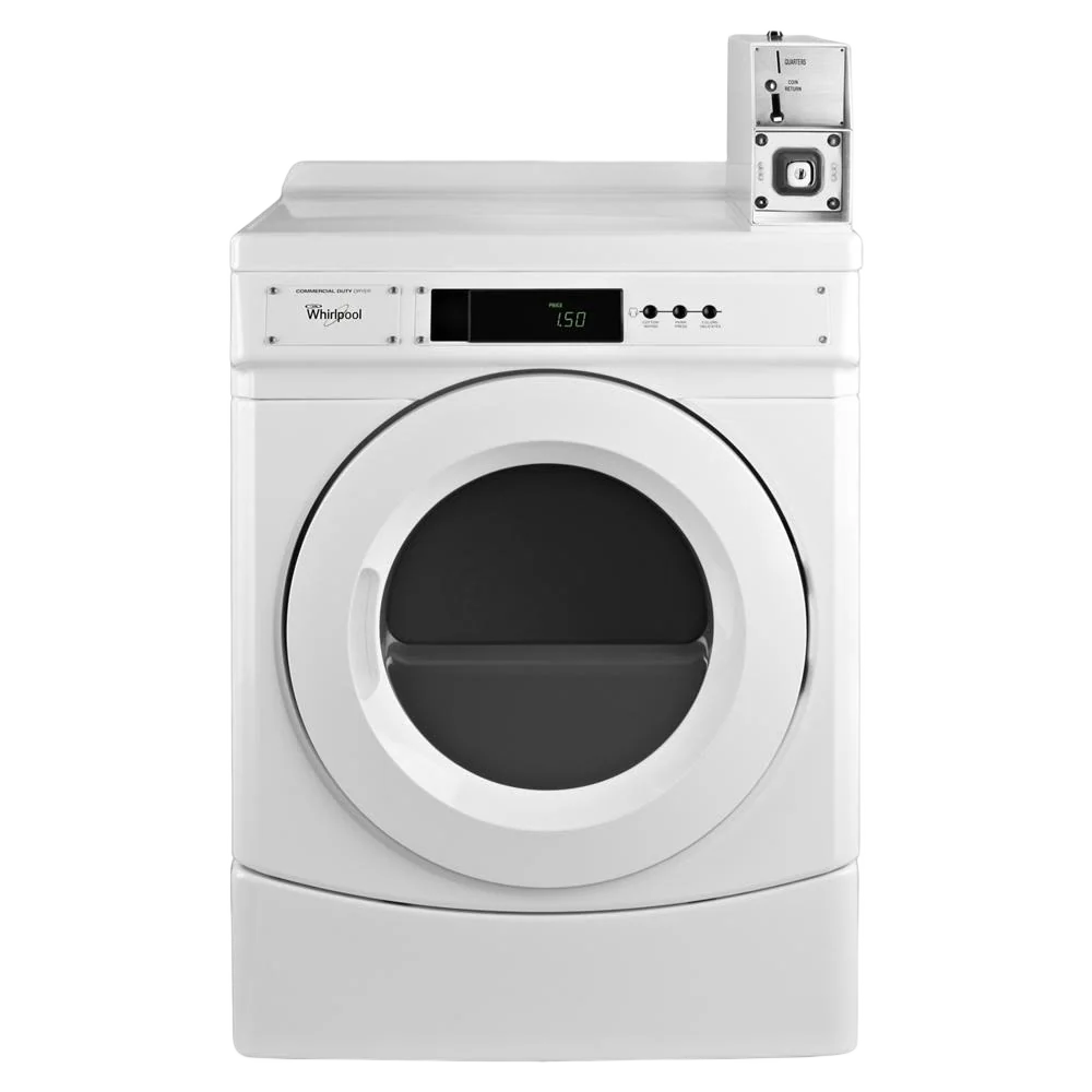 Original Design 27 Commercial Gas Front-Load Dryer Featuring Factory-Installed Coin Drop with Coin Box Premium Material