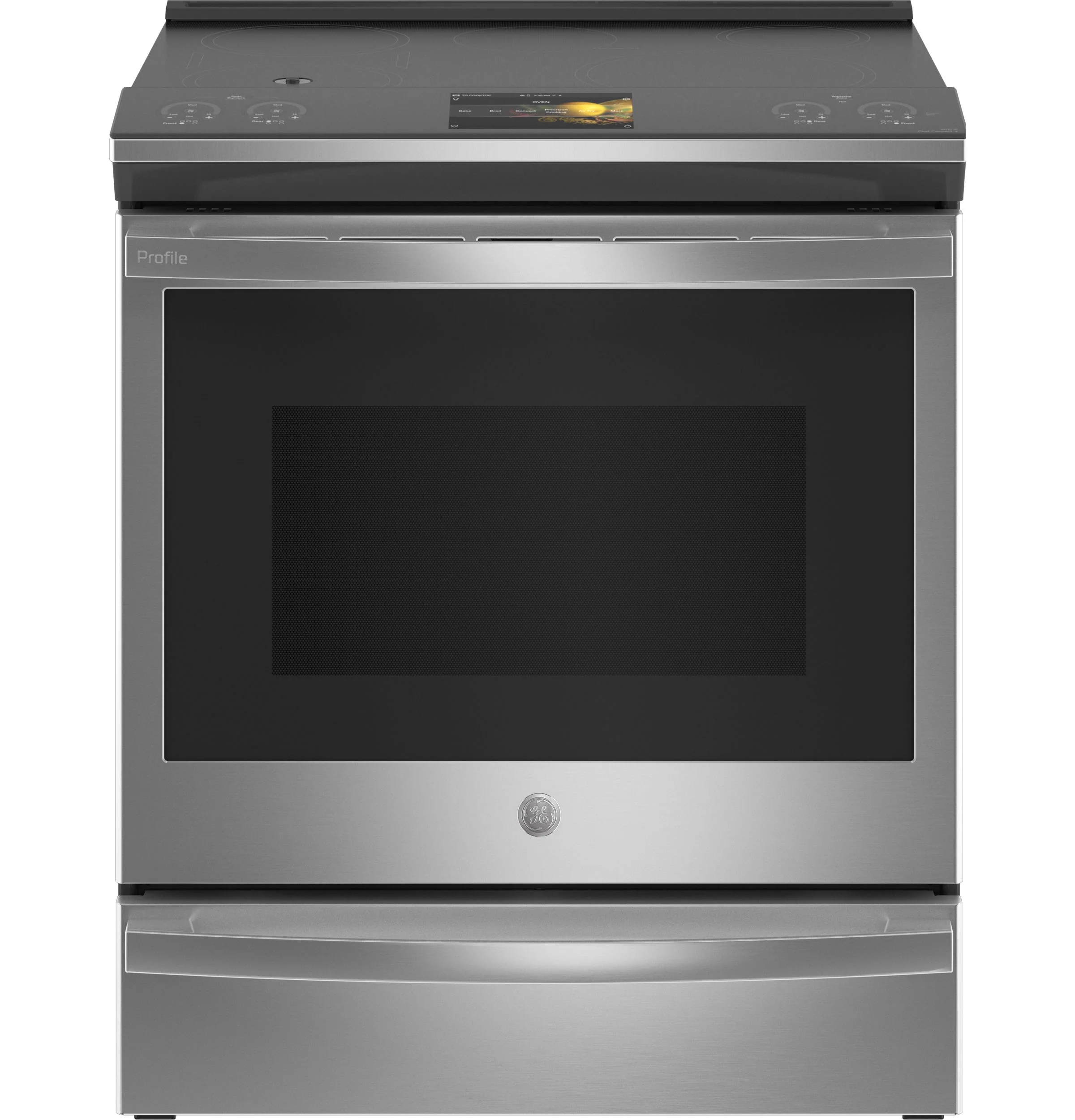 Quality GE Profile™ 30 Smart Slide-In Front-Control Induction Fingerprint Resistant Range with In Oven Camera Efficient
