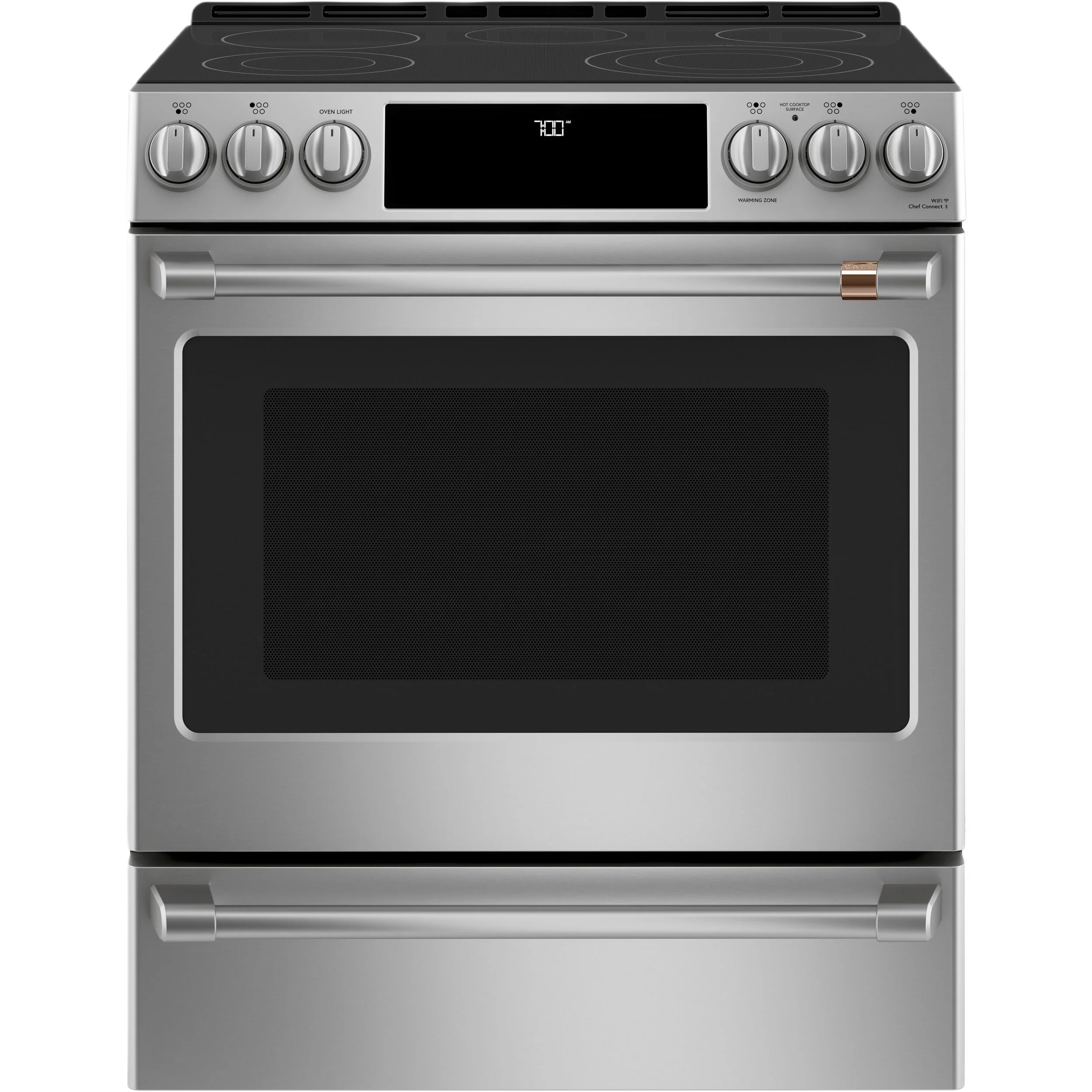 Safe CAFÉ™ 30 Smart Slide-In Front-Control Radiant and Convection Range Convenient
