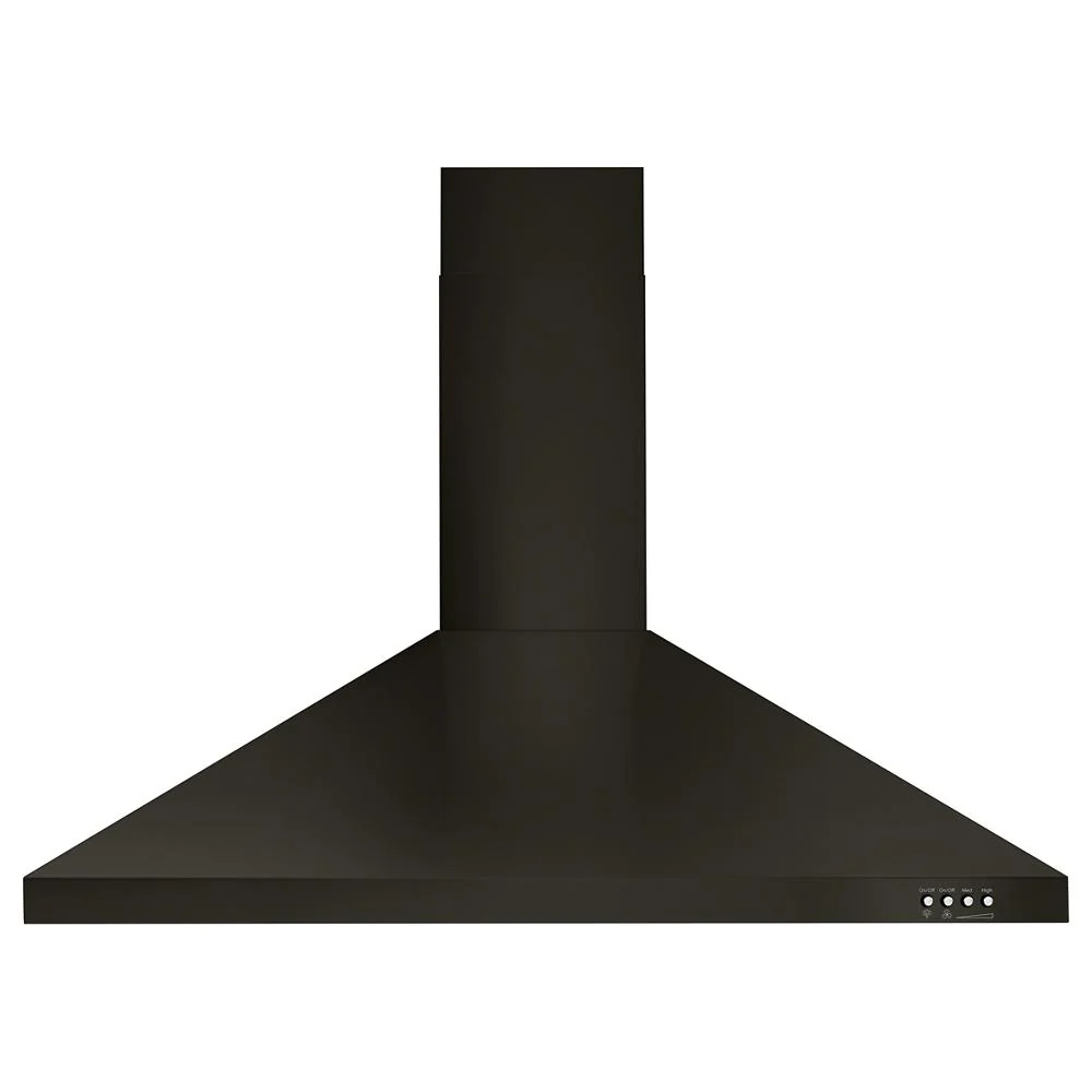 Secure 36 Contemporary Black Stainless Wall Mount Range Hood Prestigious