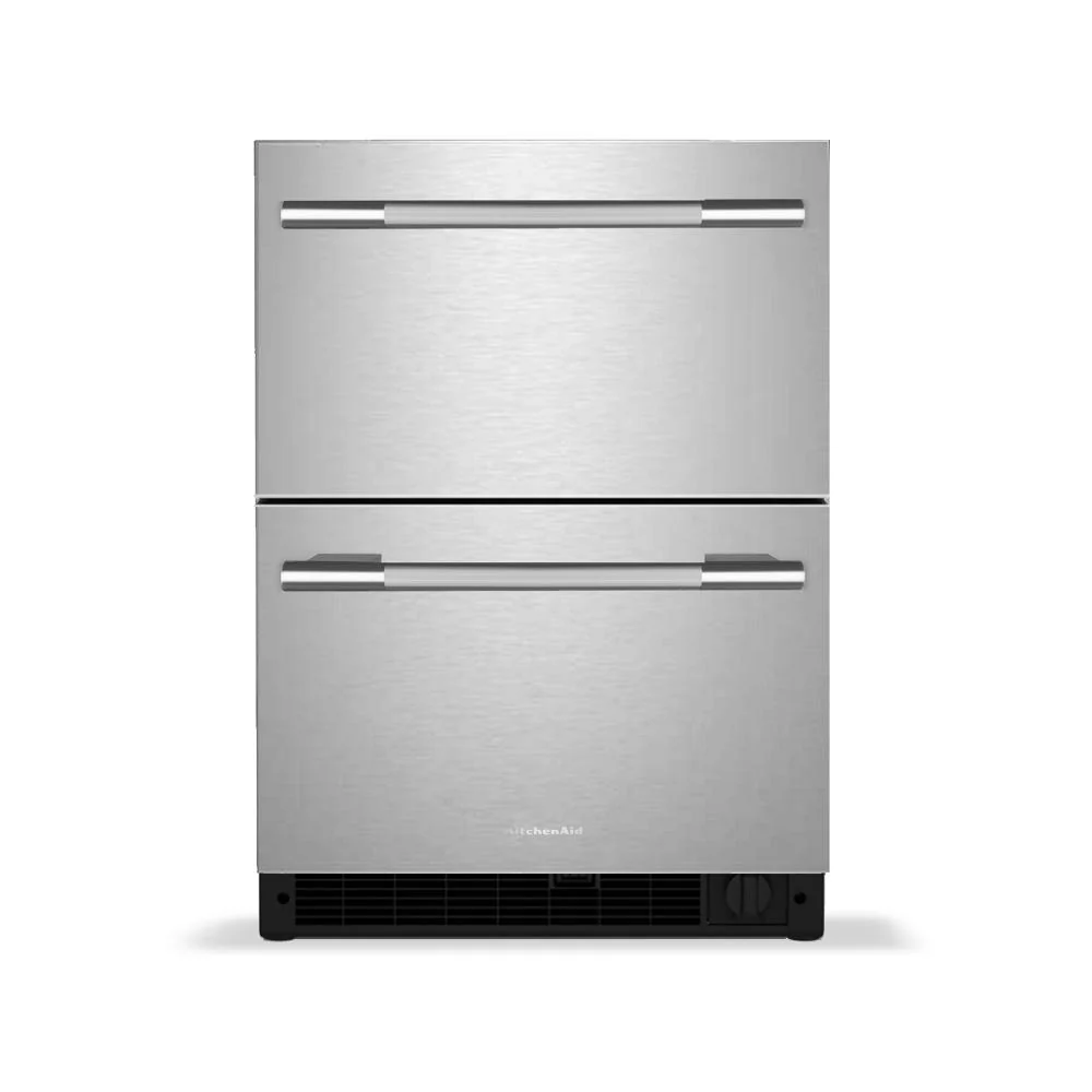 Responsible 4.4 Cu. Ft. 24-Inch Undercounter Double-Drawer Refrigerator in Stainless Steel Original Design