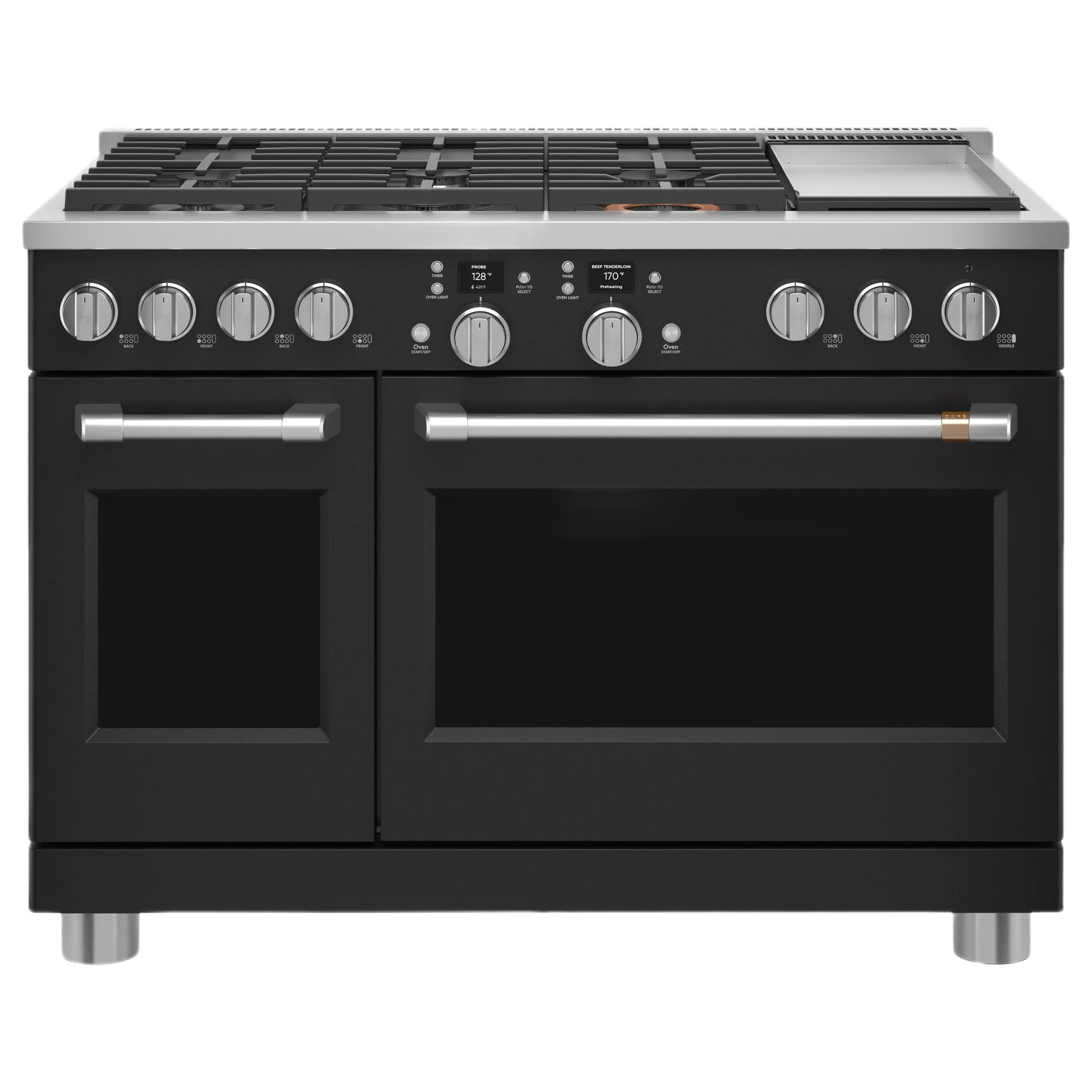 CAFÉ™ 48 Smart Dual-Fuel Commercial-Style Range with 6 Burners and Griddle Natural Gas Elite