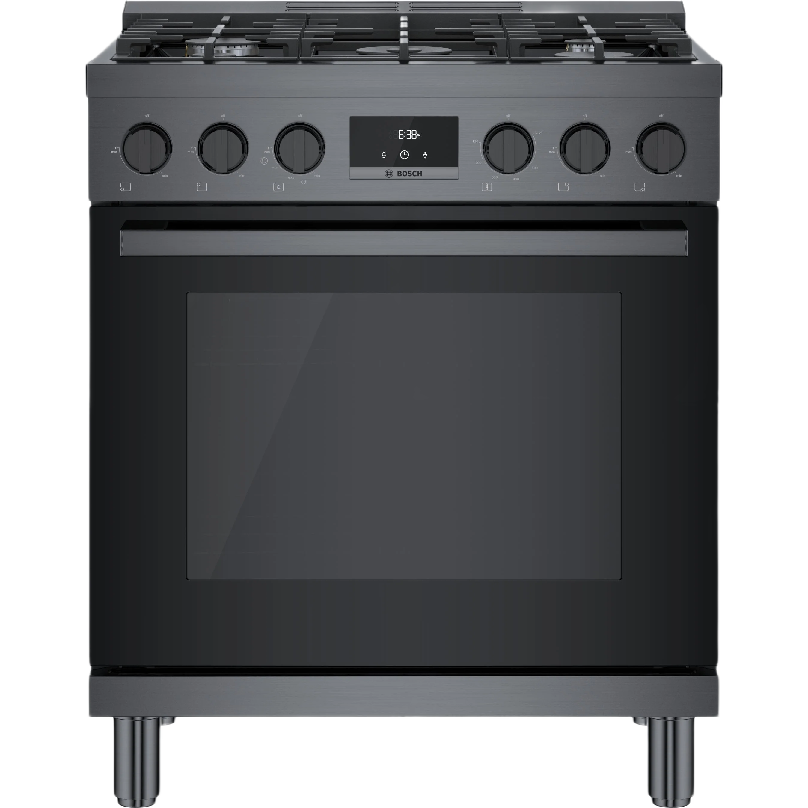Verified 800 Series Gas standing Range 30” Black Stainless Steel Trendy
