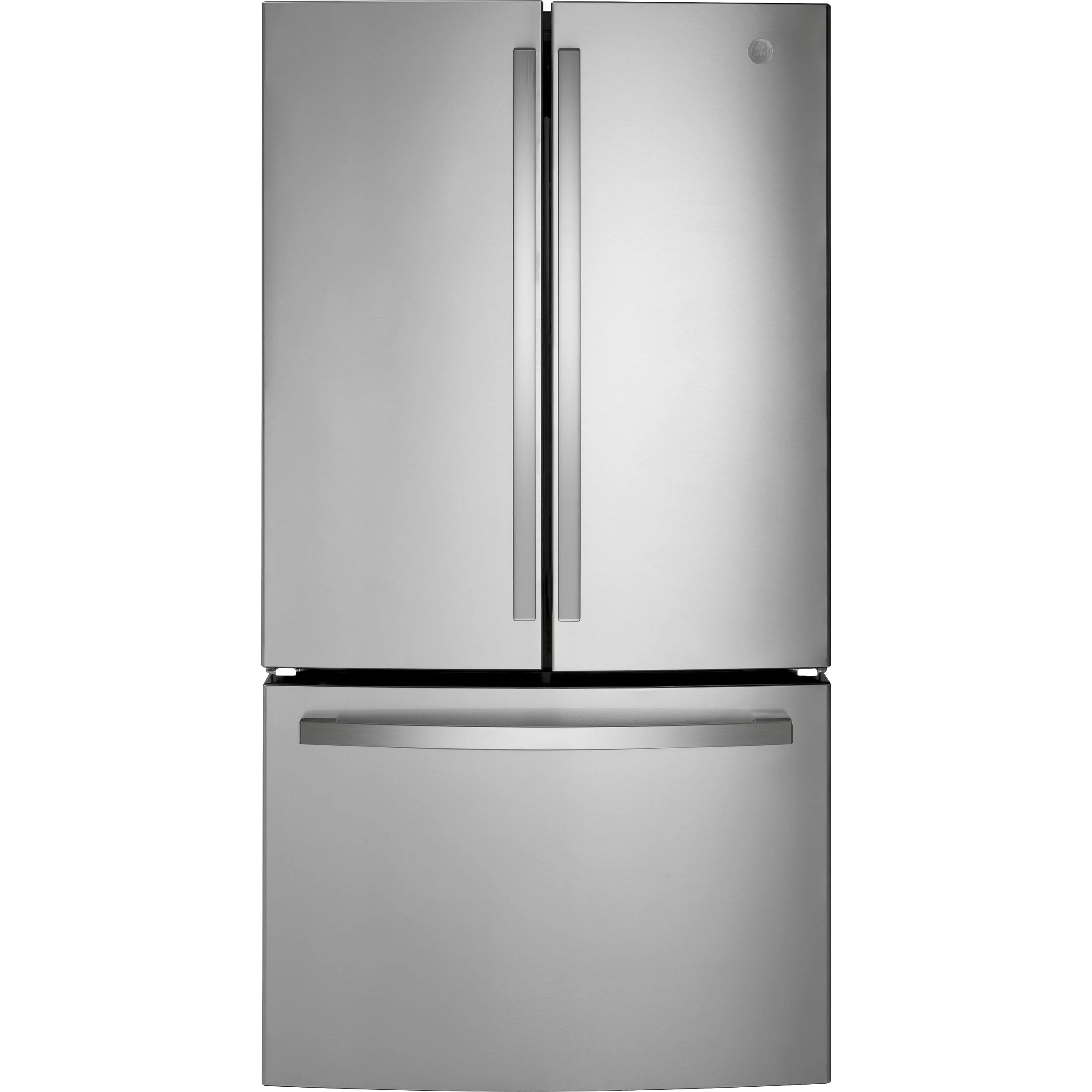 Official GE® ENERGY STAR® 21.9 Cu. Ft. Fingerprint Resistant Counter-Depth French-Door Refrigerator Advanced