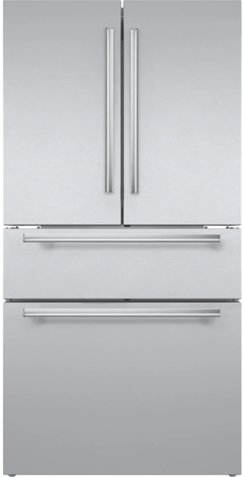Casual dom® standing French Door Bottom Mount Refrigerator 36” Stainless Steel High-Grade